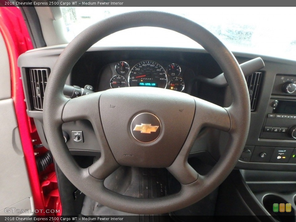 Medium Pewter Interior Steering Wheel for the 2018 Chevrolet Express 2500 Cargo WT #124581926
