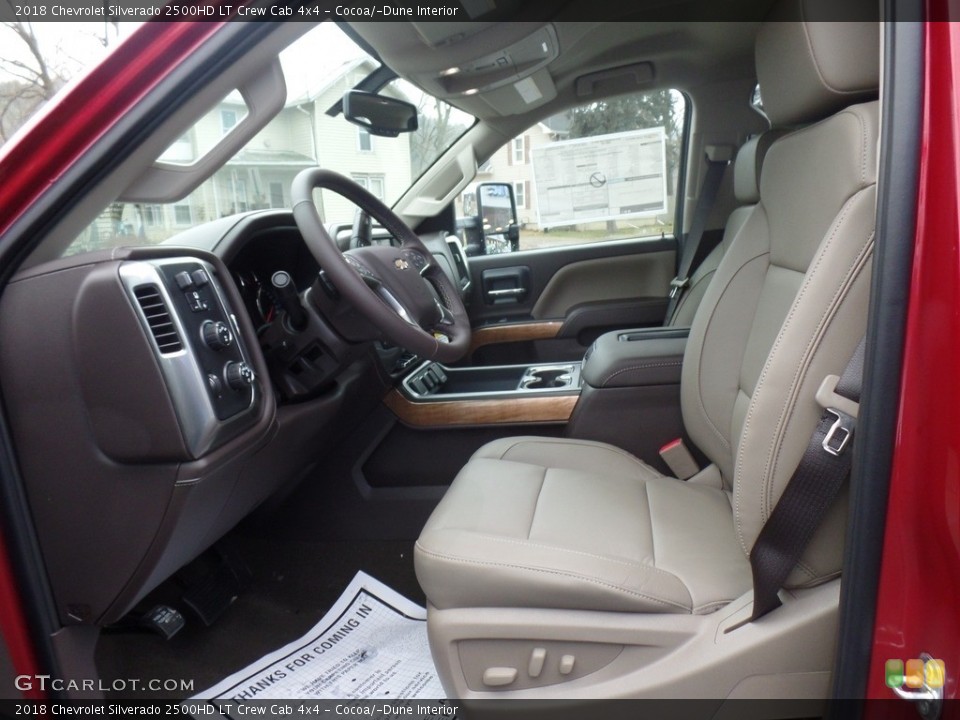 Cocoa/­Dune Interior Photo for the 2018 Chevrolet Silverado 2500HD LT Crew Cab 4x4 #124582469
