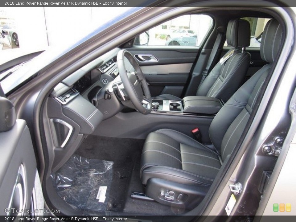 Ebony Interior Front Seat for the 2018 Land Rover Range Rover Velar R Dynamic HSE #124592096