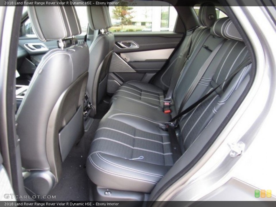 Ebony Interior Rear Seat for the 2018 Land Rover Range Rover Velar R Dynamic HSE #124592135