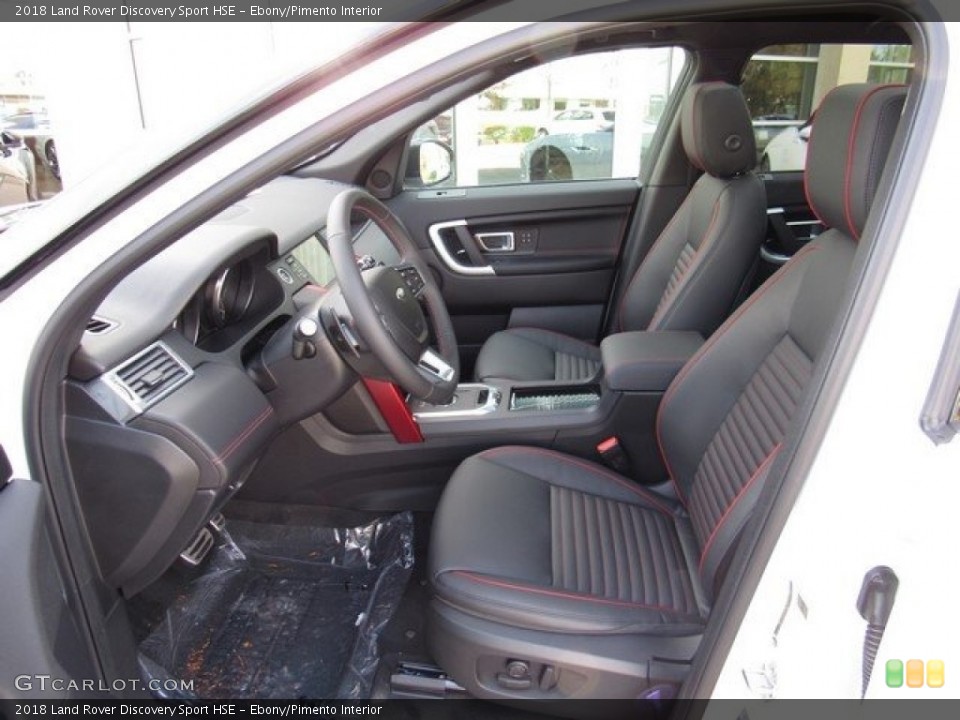 Ebony/Pimento Interior Photo for the 2018 Land Rover Discovery Sport HSE #124592711