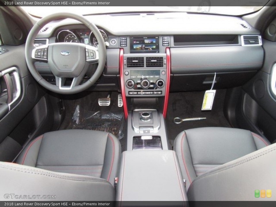 Ebony/Pimento Interior Dashboard for the 2018 Land Rover Discovery Sport HSE #124592720