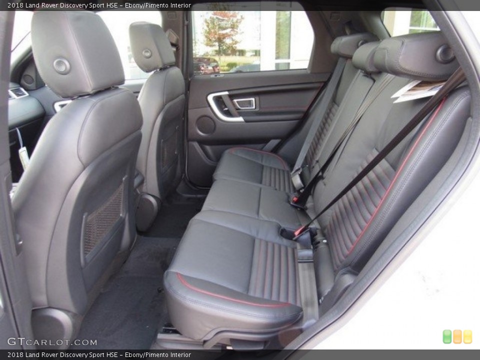 Ebony/Pimento Interior Rear Seat for the 2018 Land Rover Discovery Sport HSE #124592729