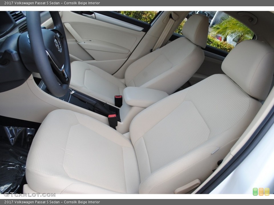 Cornsilk Beige Interior Front Seat for the 2017 Volkswagen Passat S Sedan #124600941