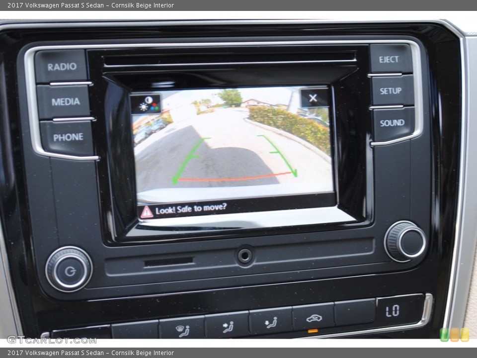 Cornsilk Beige Interior Navigation for the 2017 Volkswagen Passat S Sedan #124600984