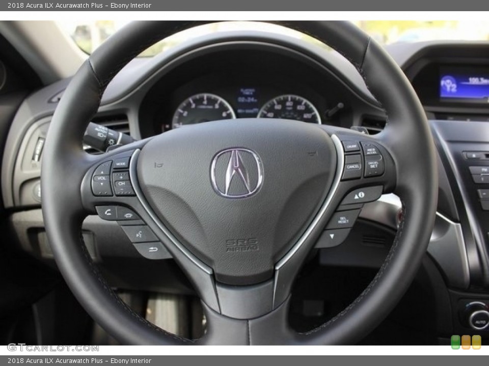 Ebony Interior Steering Wheel for the 2018 Acura ILX Acurawatch Plus #124601952