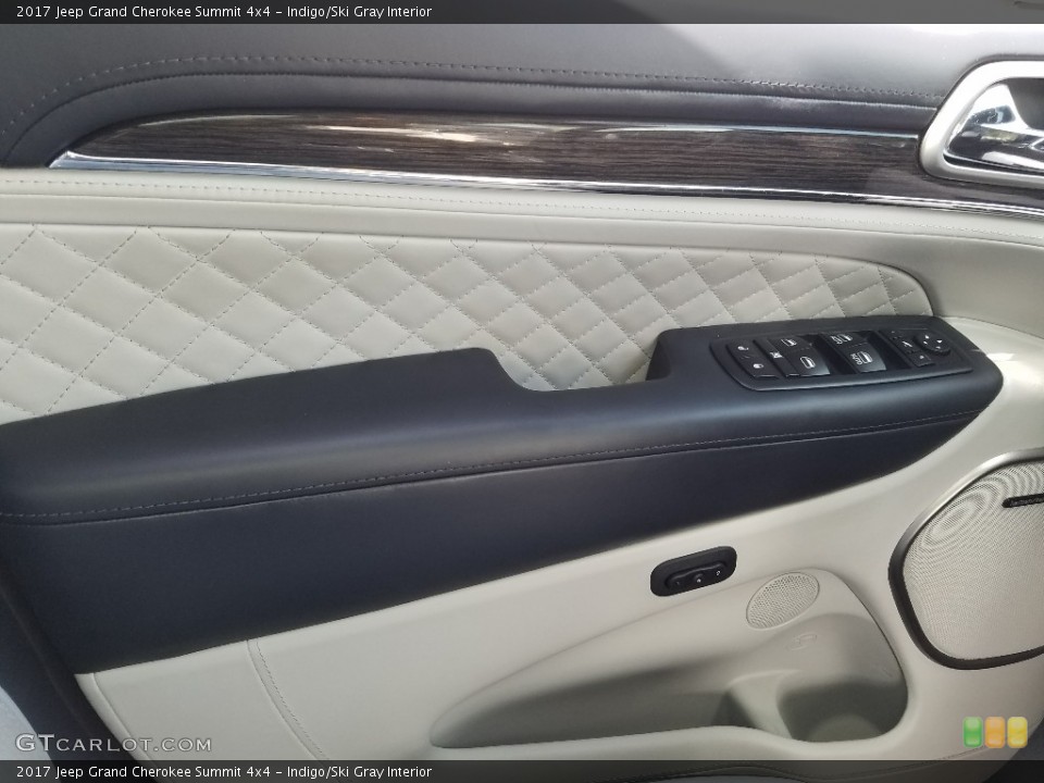 Indigo/Ski Gray Interior Door Panel for the 2017 Jeep Grand Cherokee Summit 4x4 #124610596