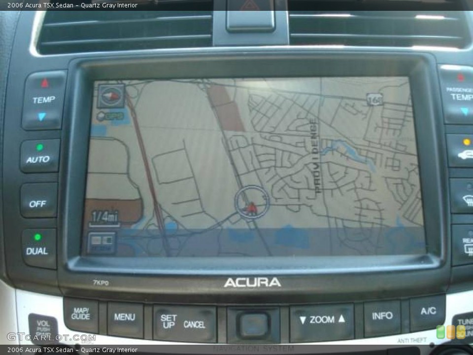 Quartz Gray Interior Navigation for the 2006 Acura TSX Sedan #12461467