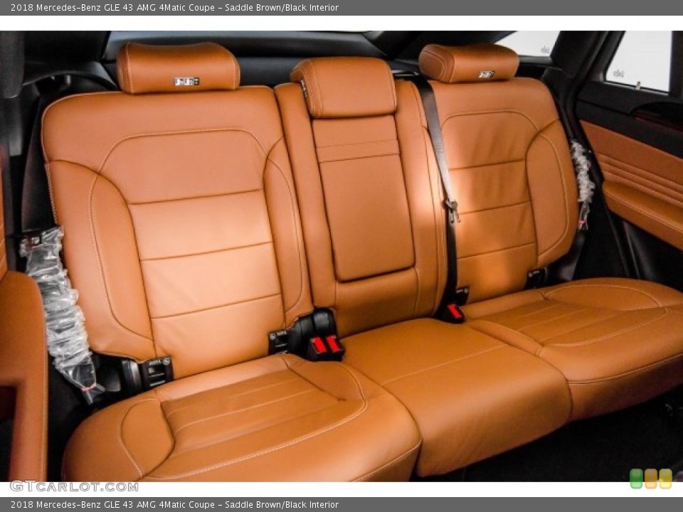 Saddle Brown/Black Interior Rear Seat for the 2018 Mercedes-Benz GLE 43 AMG 4Matic Coupe #124623742