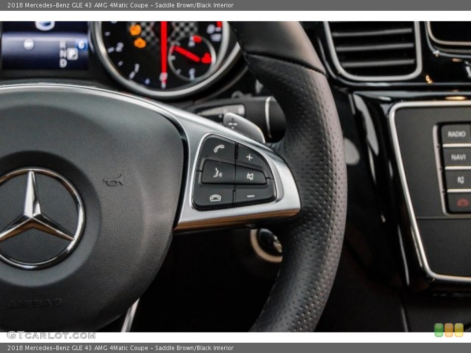 Saddle Brown/Black Interior Controls for the 2018 Mercedes-Benz GLE 43 AMG 4Matic Coupe #124623901