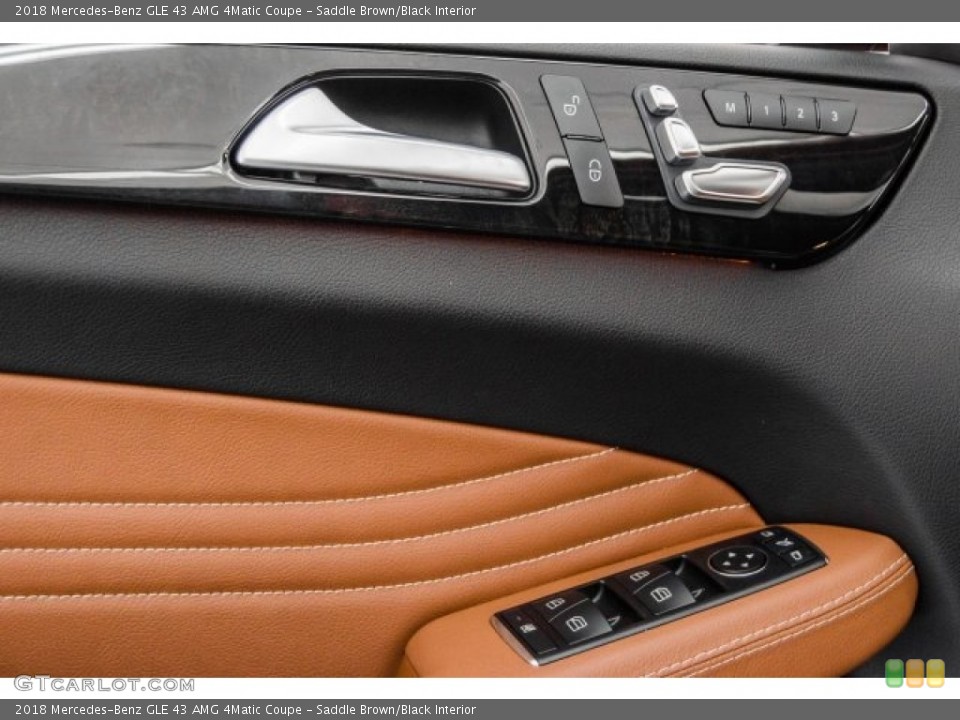 Saddle Brown/Black Interior Controls for the 2018 Mercedes-Benz GLE 43 AMG 4Matic Coupe #124624039