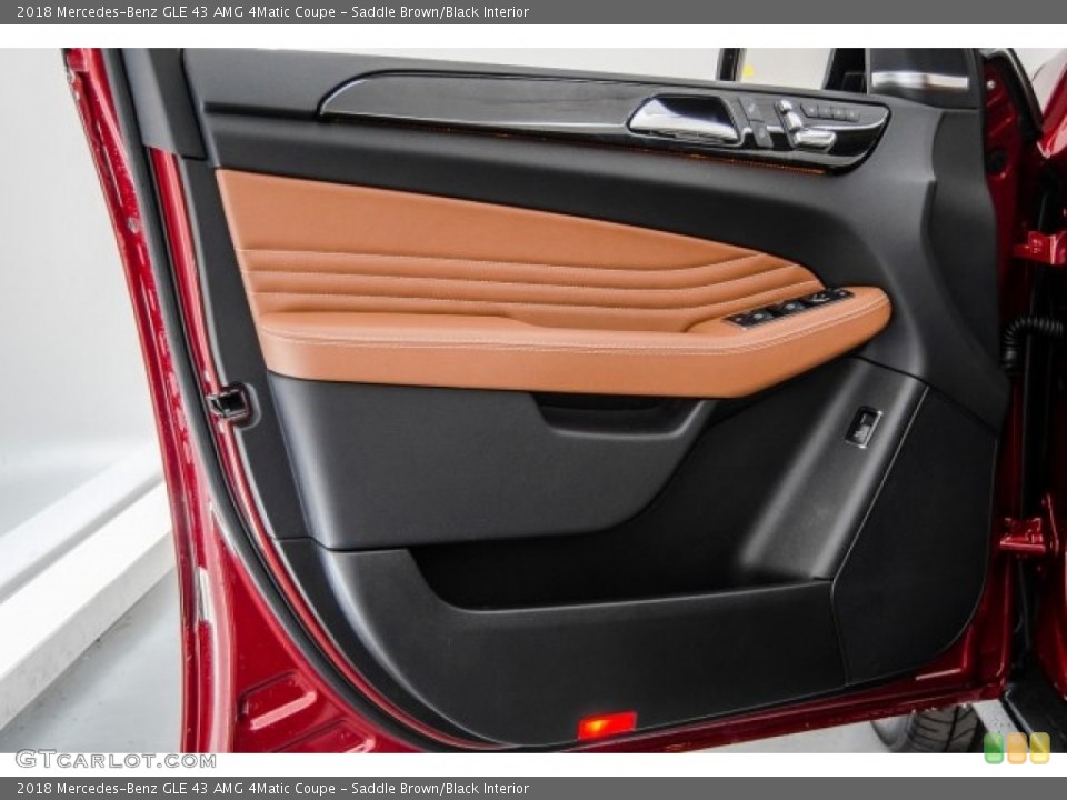 Saddle Brown/Black Interior Door Panel for the 2018 Mercedes-Benz GLE 43 AMG 4Matic Coupe #124624060