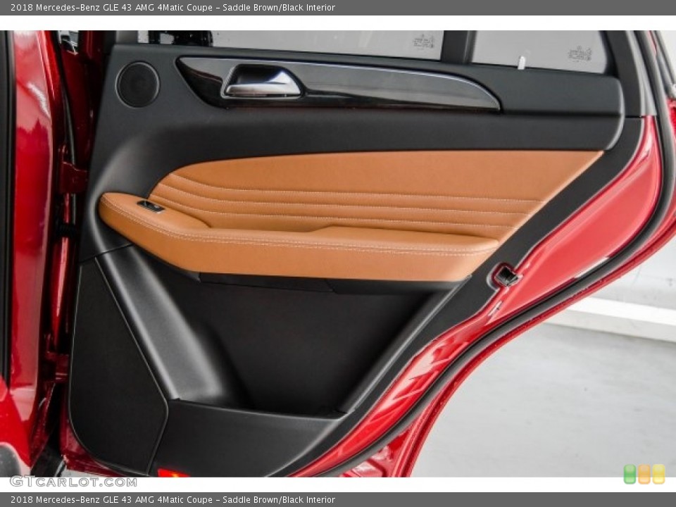 Saddle Brown/Black Interior Door Panel for the 2018 Mercedes-Benz GLE 43 AMG 4Matic Coupe #124624207