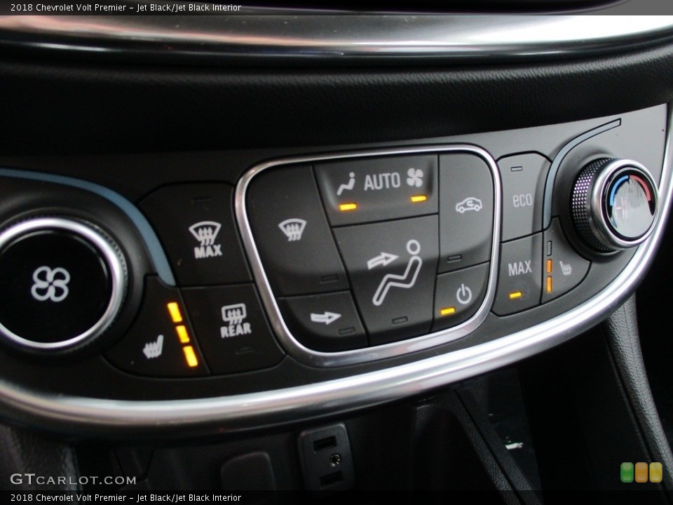 Jet Black/Jet Black Interior Controls for the 2018 Chevrolet Volt Premier #124639495