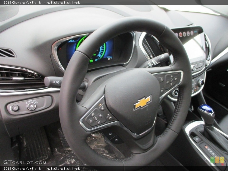 Jet Black/Jet Black Interior Steering Wheel for the 2018 Chevrolet Volt Premier #124639606