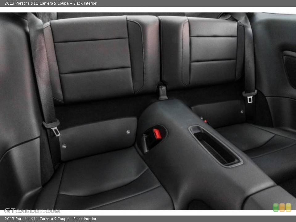 Black Interior Rear Seat for the 2013 Porsche 911 Carrera S Coupe #124646293