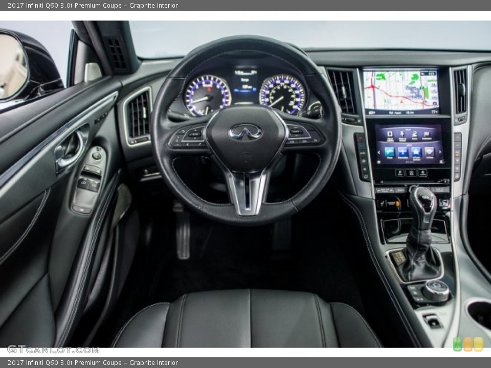 Graphite Interior Photo for the 2017 Infiniti Q60 3.0t Premium Coupe #124648660