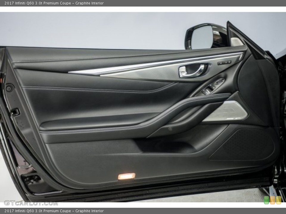 Graphite Interior Door Panel for the 2017 Infiniti Q60 3.0t Premium Coupe #124648882