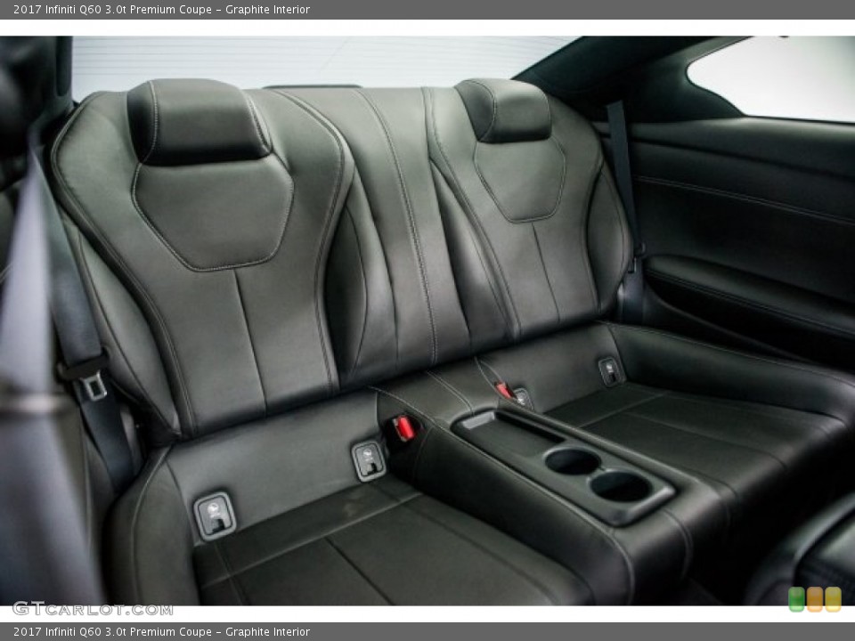 Graphite Interior Rear Seat for the 2017 Infiniti Q60 3.0t Premium Coupe #124648993