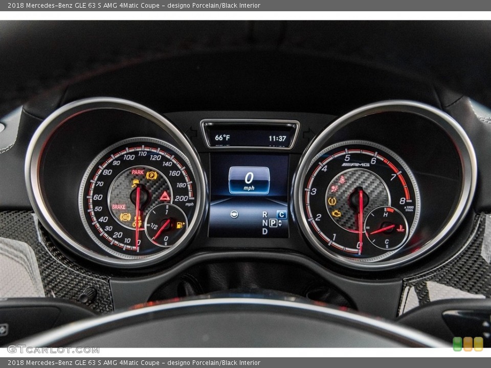 designo Porcelain/Black Interior Gauges for the 2018 Mercedes-Benz GLE 63 S AMG 4Matic Coupe #124650451