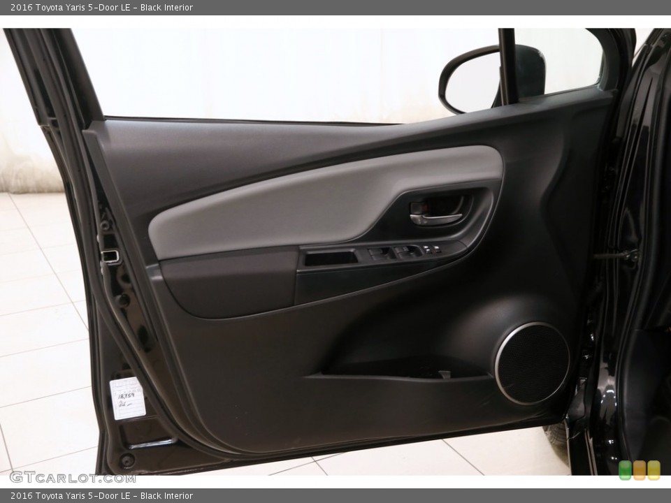 Black Interior Door Panel for the 2016 Toyota Yaris 5-Door LE #124650706