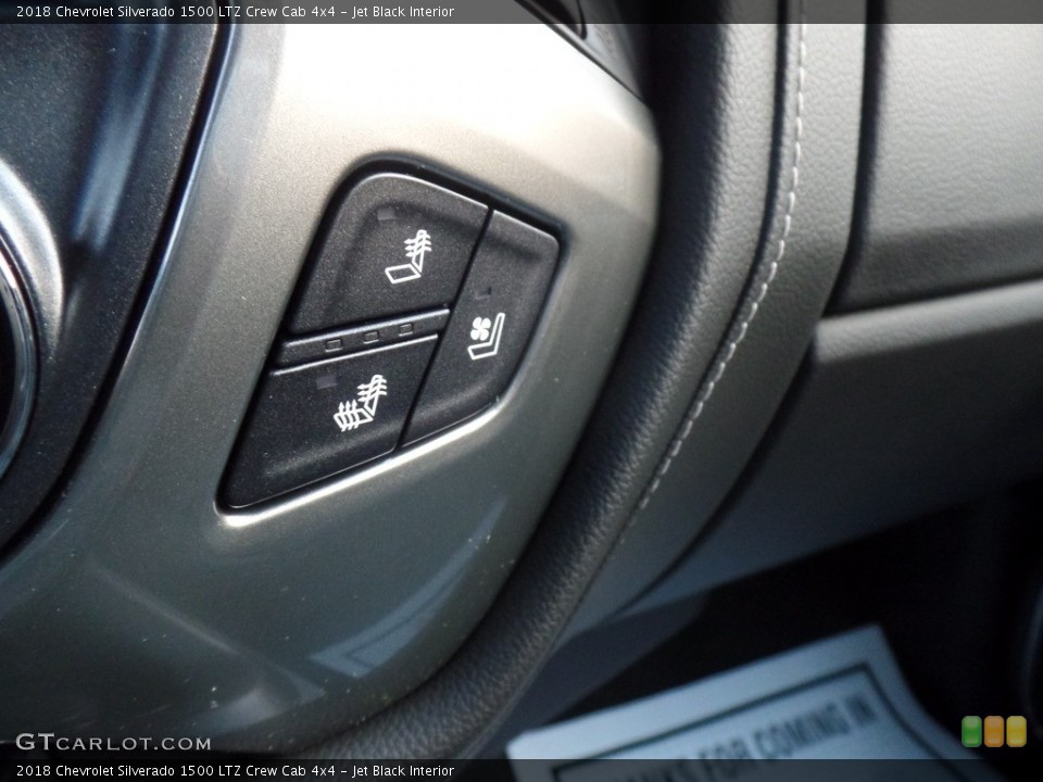 Jet Black Interior Controls for the 2018 Chevrolet Silverado 1500 LTZ Crew Cab 4x4 #124653436