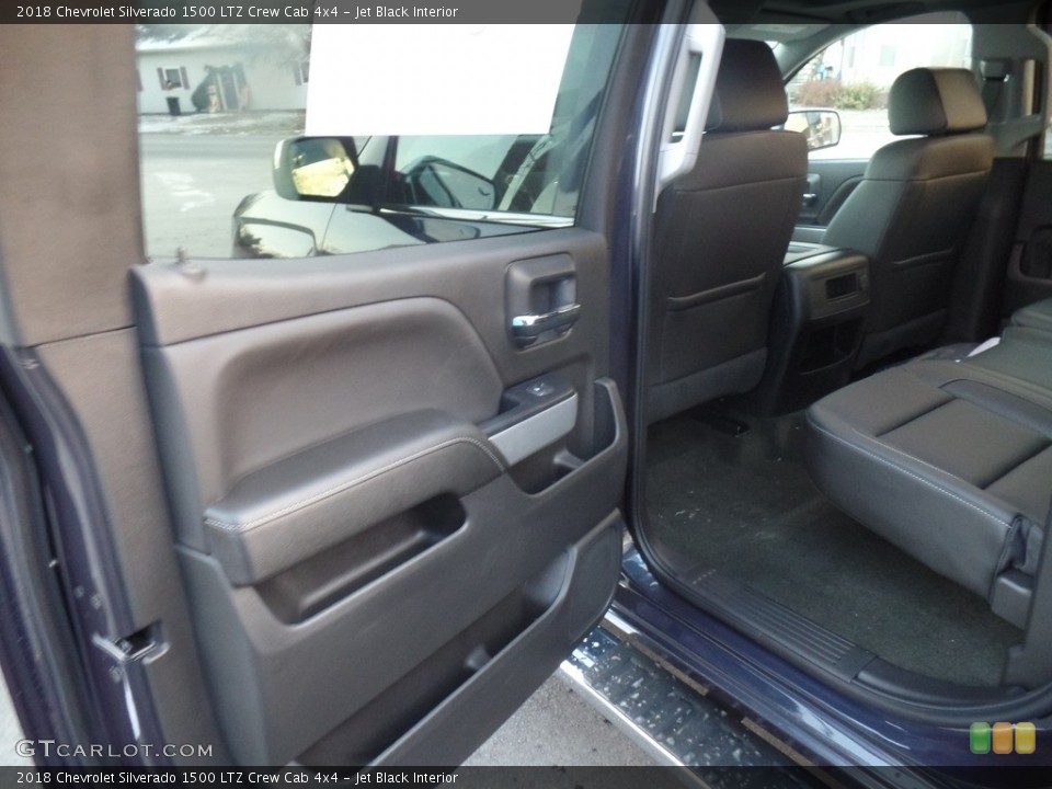 Jet Black Interior Door Panel for the 2018 Chevrolet Silverado 1500 LTZ Crew Cab 4x4 #124653628