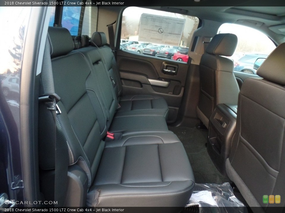 Jet Black Interior Rear Seat for the 2018 Chevrolet Silverado 1500 LTZ Crew Cab 4x4 #124653730