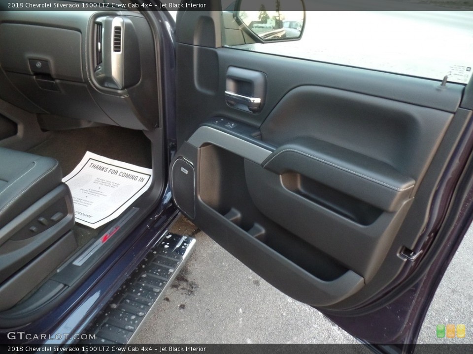 Jet Black Interior Door Panel for the 2018 Chevrolet Silverado 1500 LTZ Crew Cab 4x4 #124653784