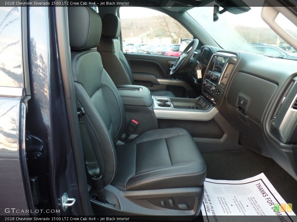 Jet Black Interior Front Seat for the 2018 Chevrolet Silverado 1500 LTZ Crew Cab 4x4 #124653814