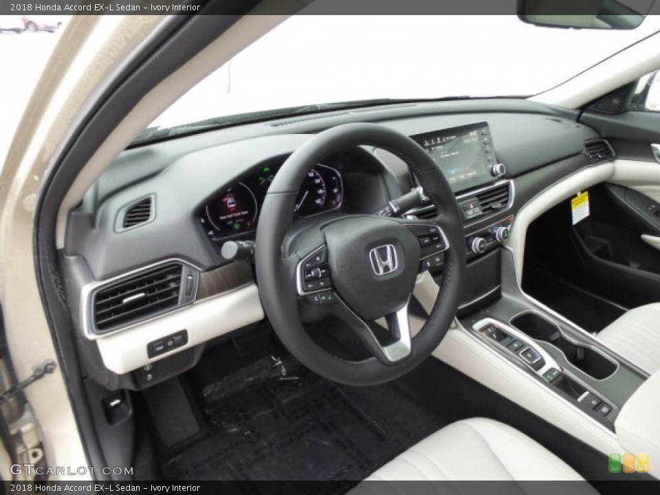 Ivory Interior Dashboard for the 2018 Honda Accord EX-L Sedan #124665520