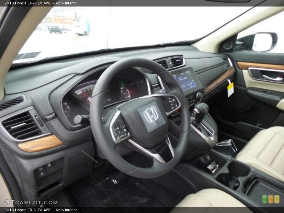 Ivory Interior Dashboard for the 2018 Honda CR-V EX AWD #124665850