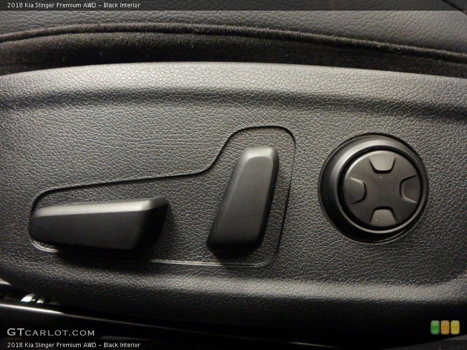 Black Interior Controls for the 2018 Kia Stinger Premium AWD #124666948