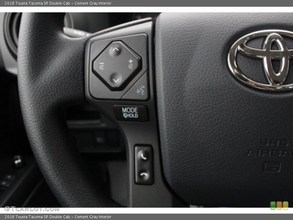 Cement Gray Interior Controls for the 2018 Toyota Tacoma SR Double Cab #124668793