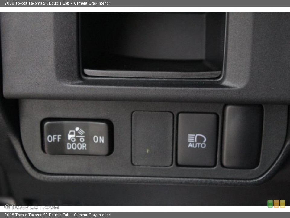 Cement Gray Interior Controls for the 2018 Toyota Tacoma SR Double Cab #124668841