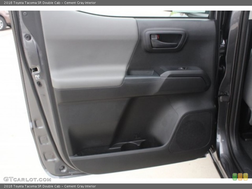 Cement Gray Interior Door Panel for the 2018 Toyota Tacoma SR Double Cab #124668865