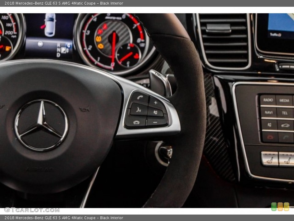 Black Interior Controls for the 2018 Mercedes-Benz GLE 63 S AMG 4Matic Coupe #124671415