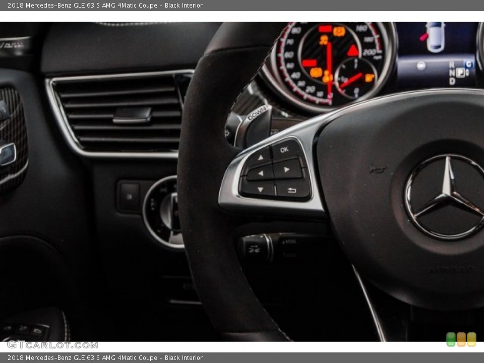 Black Interior Controls for the 2018 Mercedes-Benz GLE 63 S AMG 4Matic Coupe #124671436