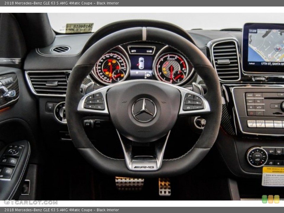 Black Interior Steering Wheel for the 2018 Mercedes-Benz GLE 63 S AMG 4Matic Coupe #124671463