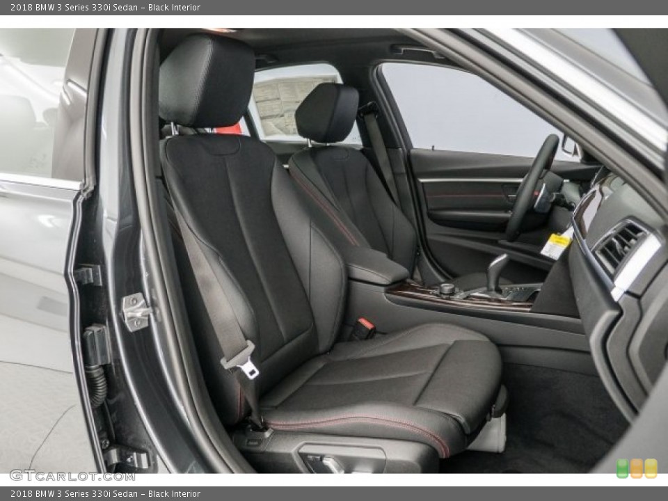 Black Interior Front Seat for the 2018 BMW 3 Series 330i Sedan #124671517