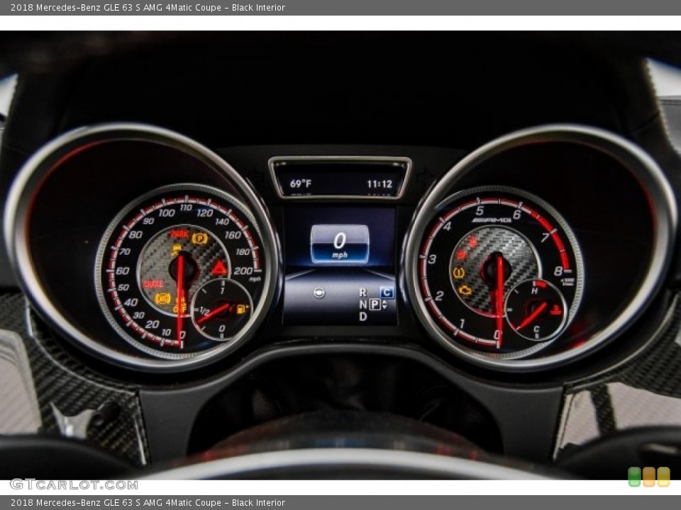 Black Interior Gauges for the 2018 Mercedes-Benz GLE 63 S AMG 4Matic Coupe #124671955