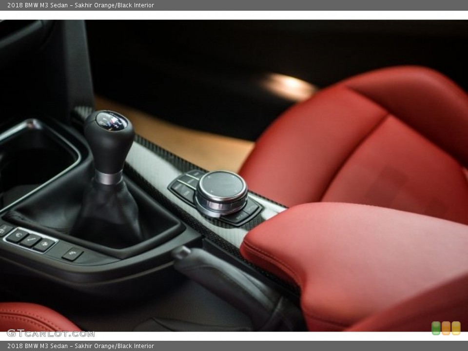 Sakhir Orange/Black Interior Transmission for the 2018 BMW M3 Sedan #124672612