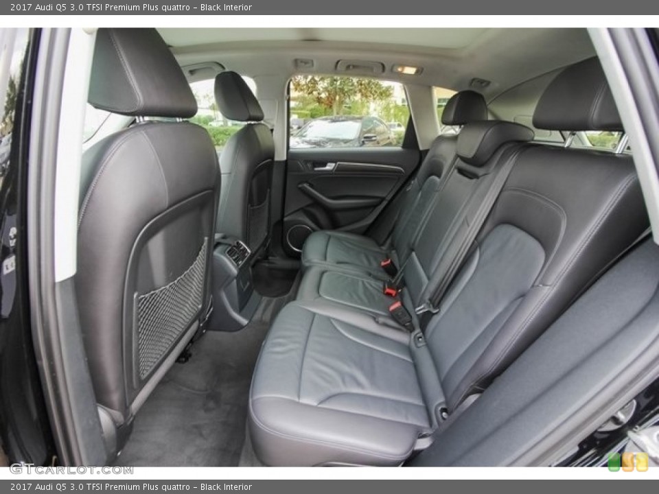 Black Interior Rear Seat for the 2017 Audi Q5 3.0 TFSI Premium Plus quattro #124678264