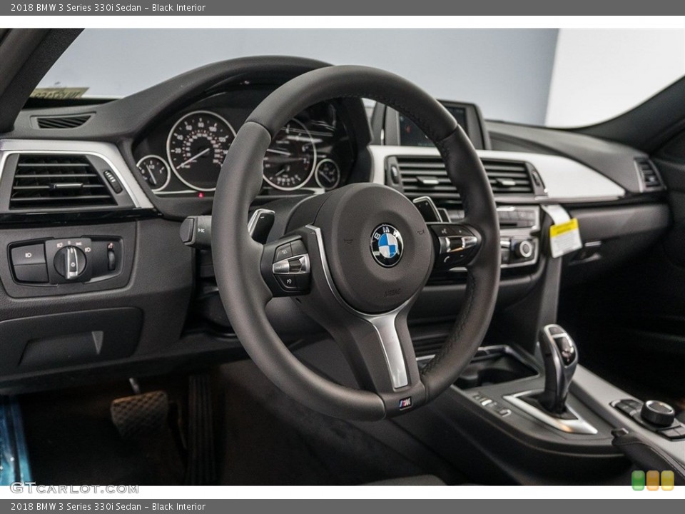 Black Interior Dashboard for the 2018 BMW 3 Series 330i Sedan #124681416