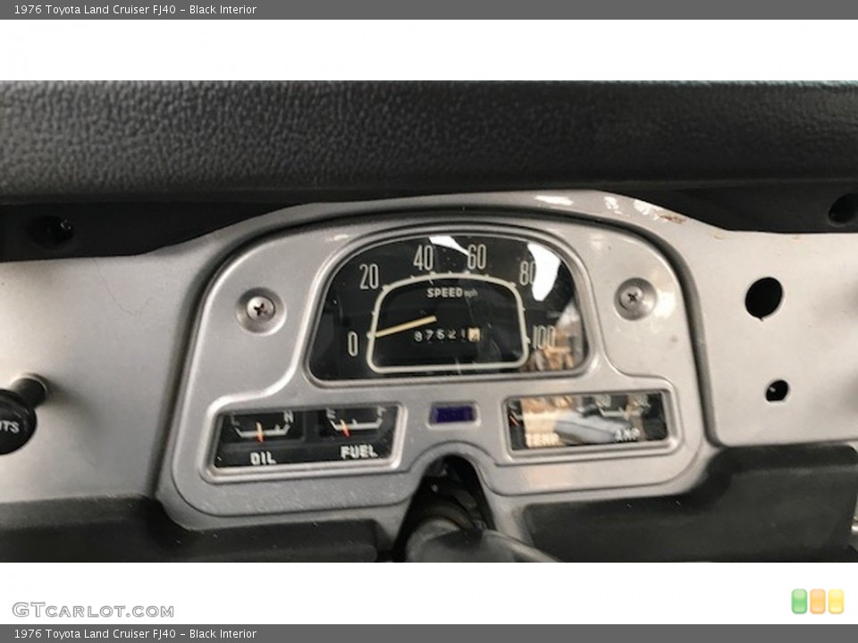 Black Interior Dashboard for the 1976 Toyota Land Cruiser FJ40 #124684944