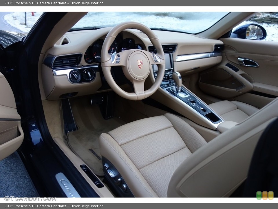 Luxor Beige Interior Prime Interior for the 2015 Porsche 911 Carrera Cabriolet #124686132