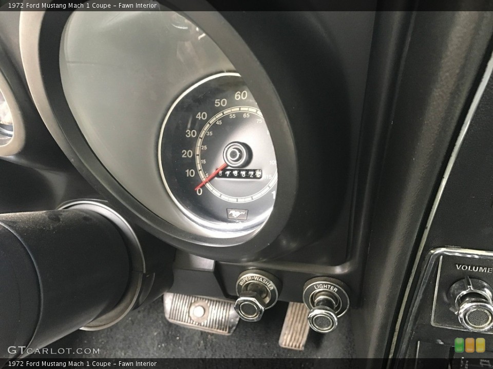 Fawn Interior Gauges for the 1972 Ford Mustang Mach 1 Coupe #124690125