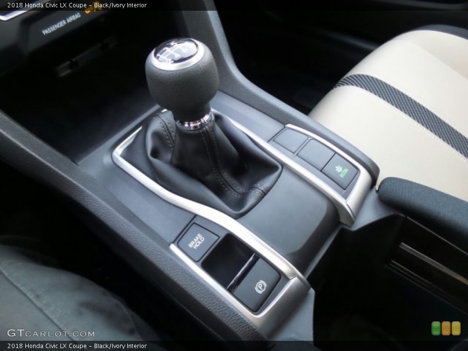 Black/Ivory Interior Transmission for the 2018 Honda Civic LX Coupe #124690971