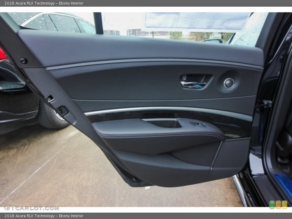 Ebony Interior Door Panel for the 2018 Acura RLX Technology #124699008