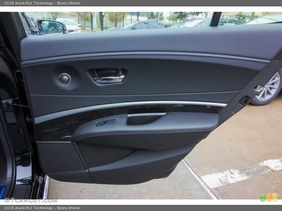 Ebony Interior Door Panel for the 2018 Acura RLX Technology #124699017